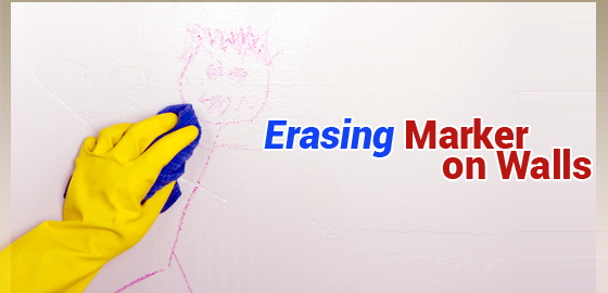 Erasing marker on walls